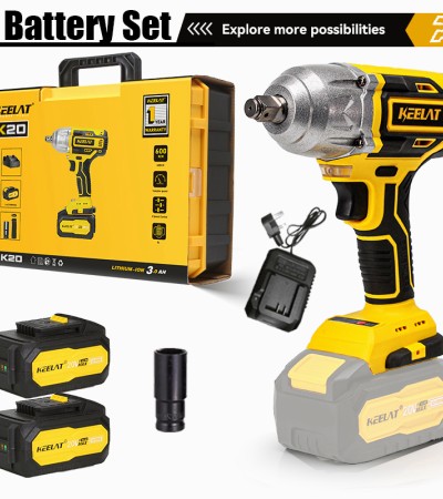 KEELAT KID006 600N.M Electric Impact Wrench Cordless High Torque 1/2