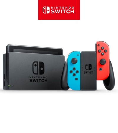[任天堂官方商店]带有霓虹蓝和霓虹红的Nintendo Switch欢乐嘉年华